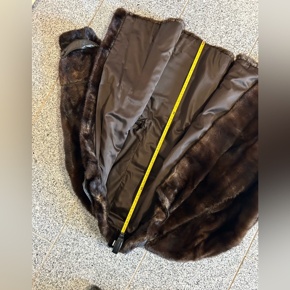Brown real fur coat CUSTOM MADE - Picture 4 of 6